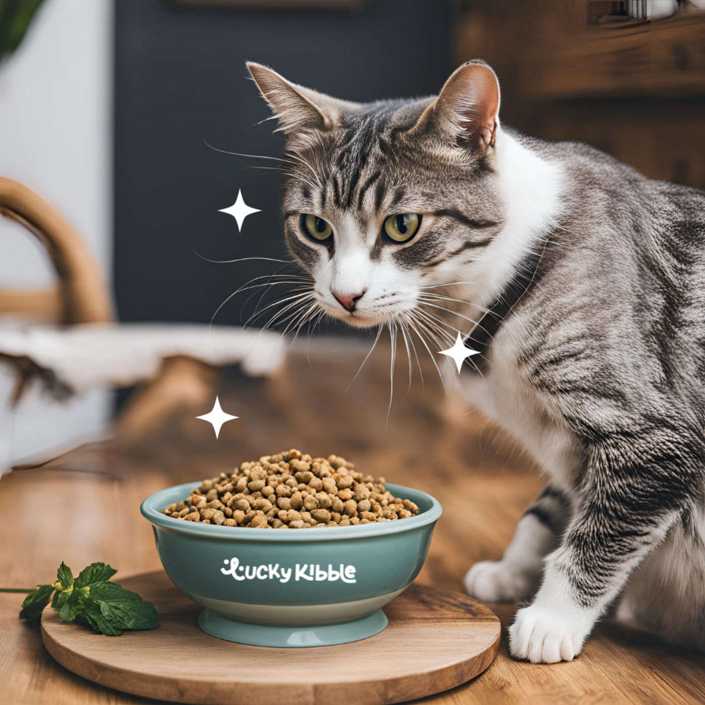 Lucky Kibble - Kattenbrokken met kip & zalm (4 x 1500 gram)