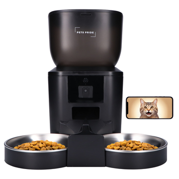 Voerautomaat met full HD camera – dubbele kom