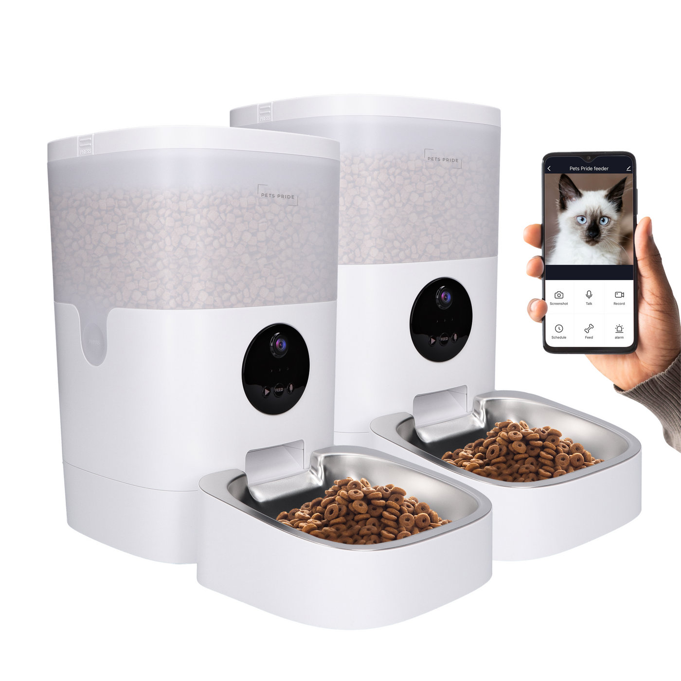 Voerautomaat PRO met full HD camera – enkele kom (x 2)