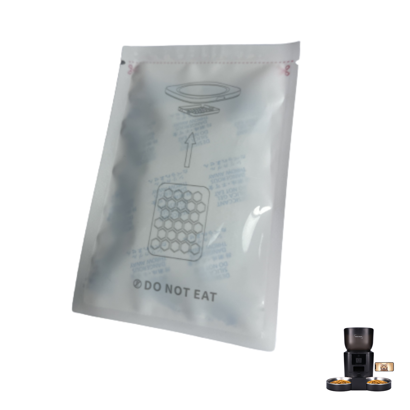 Feuchtigkeitsabsorbierende Beutel für Futterautomaten – 6 Stück