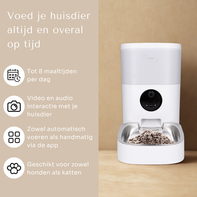 Voerautomaat PRO met full HD camera – enkele kom