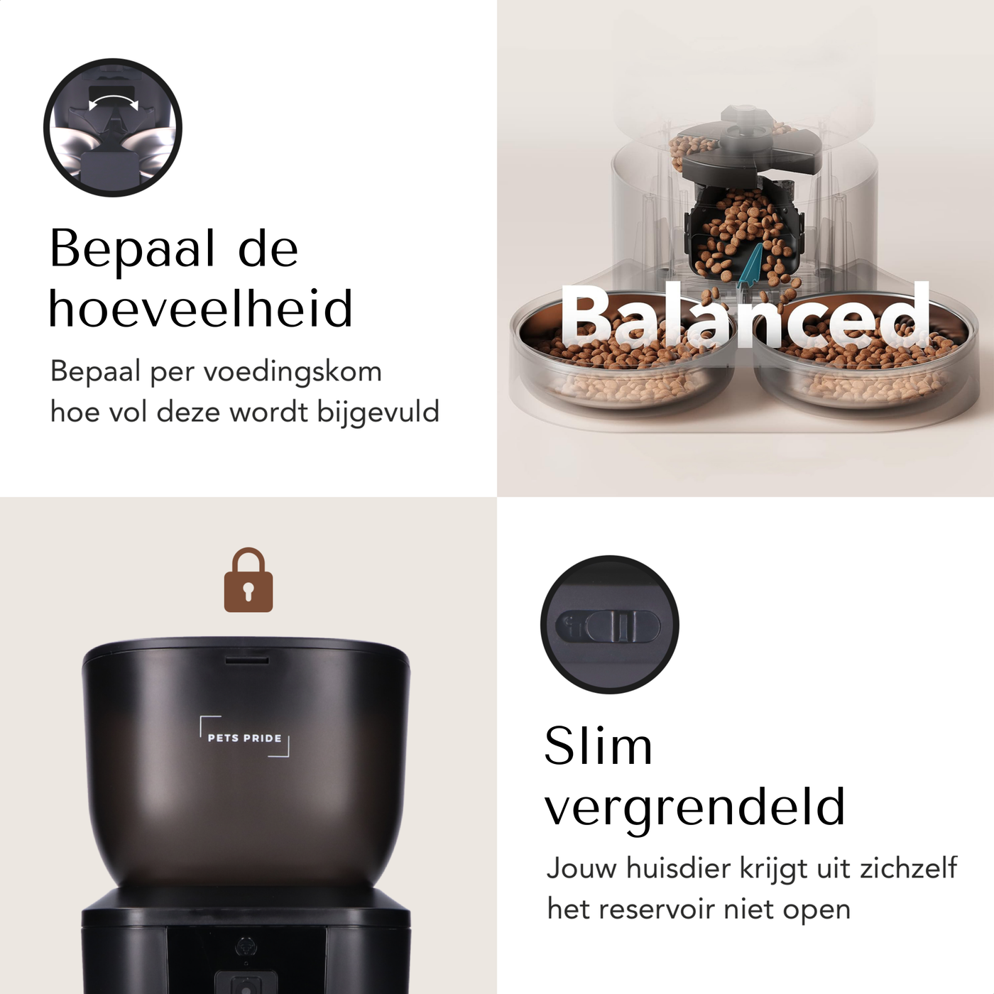 Voerautomaat met full HD camera – dubbele kom