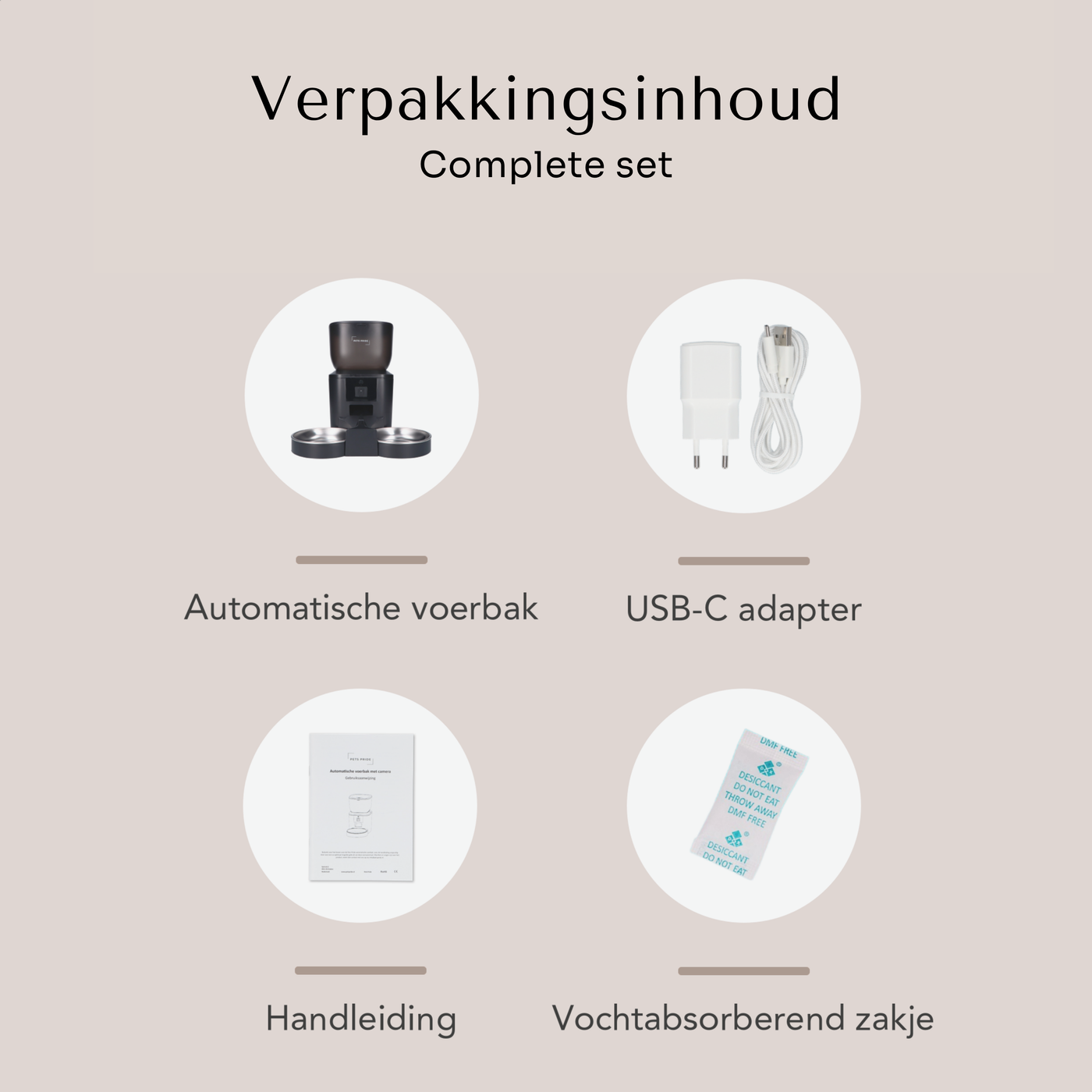 Voerautomaat met full HD camera – dubbele kom