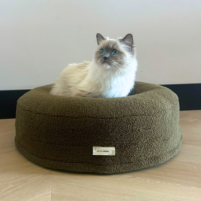 Kattenbed Bouclé Teddy - Mauve/Catnip (x 2)